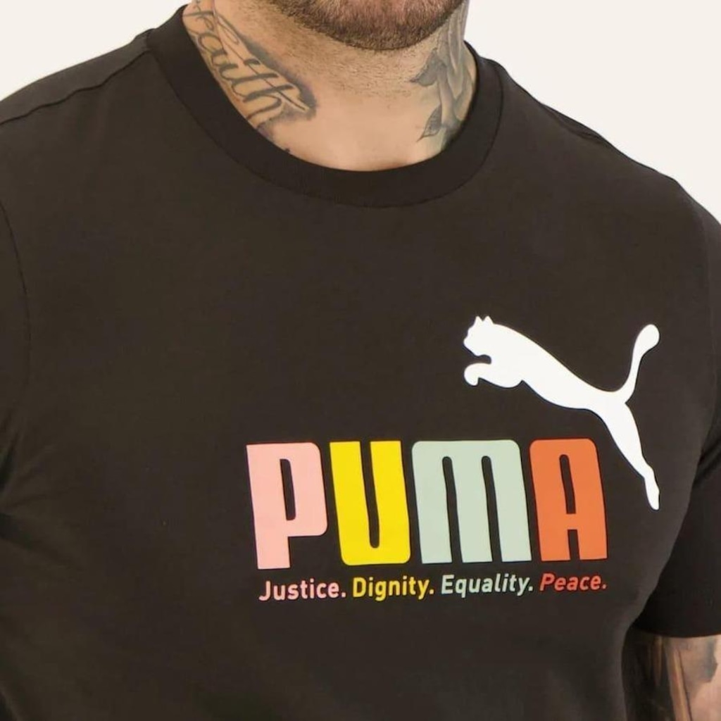 Imagem 3 do produto Camiseta Puma Essential Multicolor Tee - Masculina