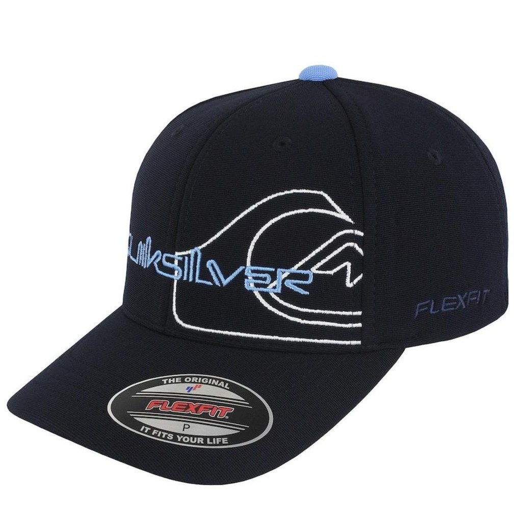 Boné Aba Curva Quiksilver Emb Side Omni Navy - Fechado - Unissex - Foto 1