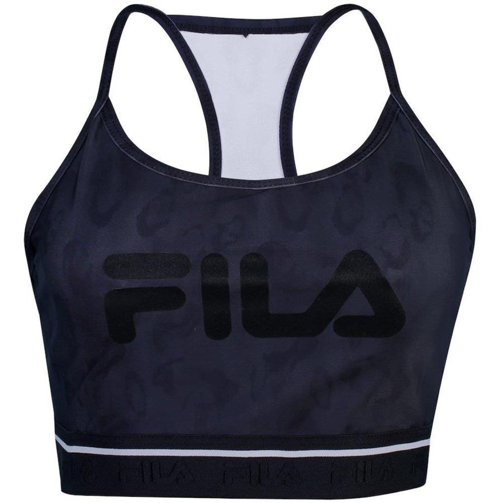 Top Fitness com Bojo Fila Train Elastic II - Feminino - Foto 1