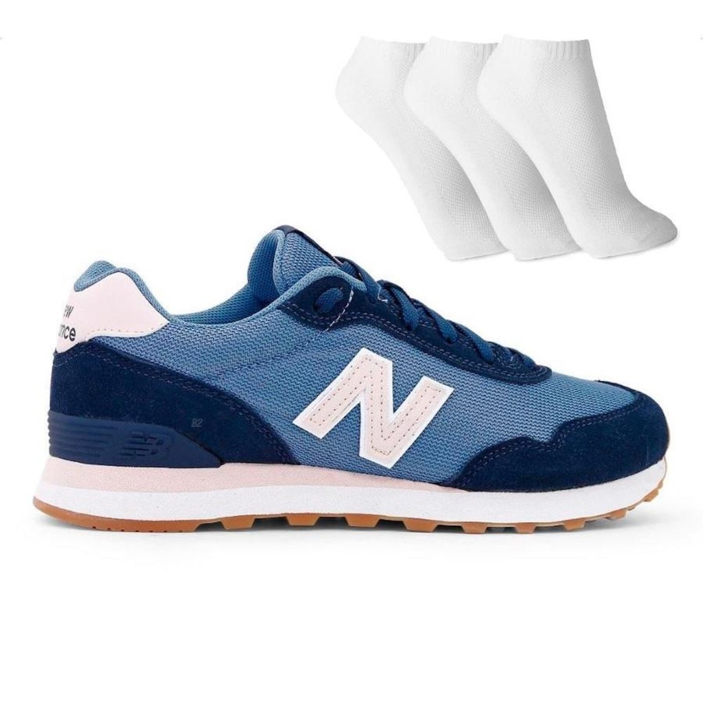 Tênis New Balance 515 V2 + 3 Pares de Meias - Feminino - Foto 1