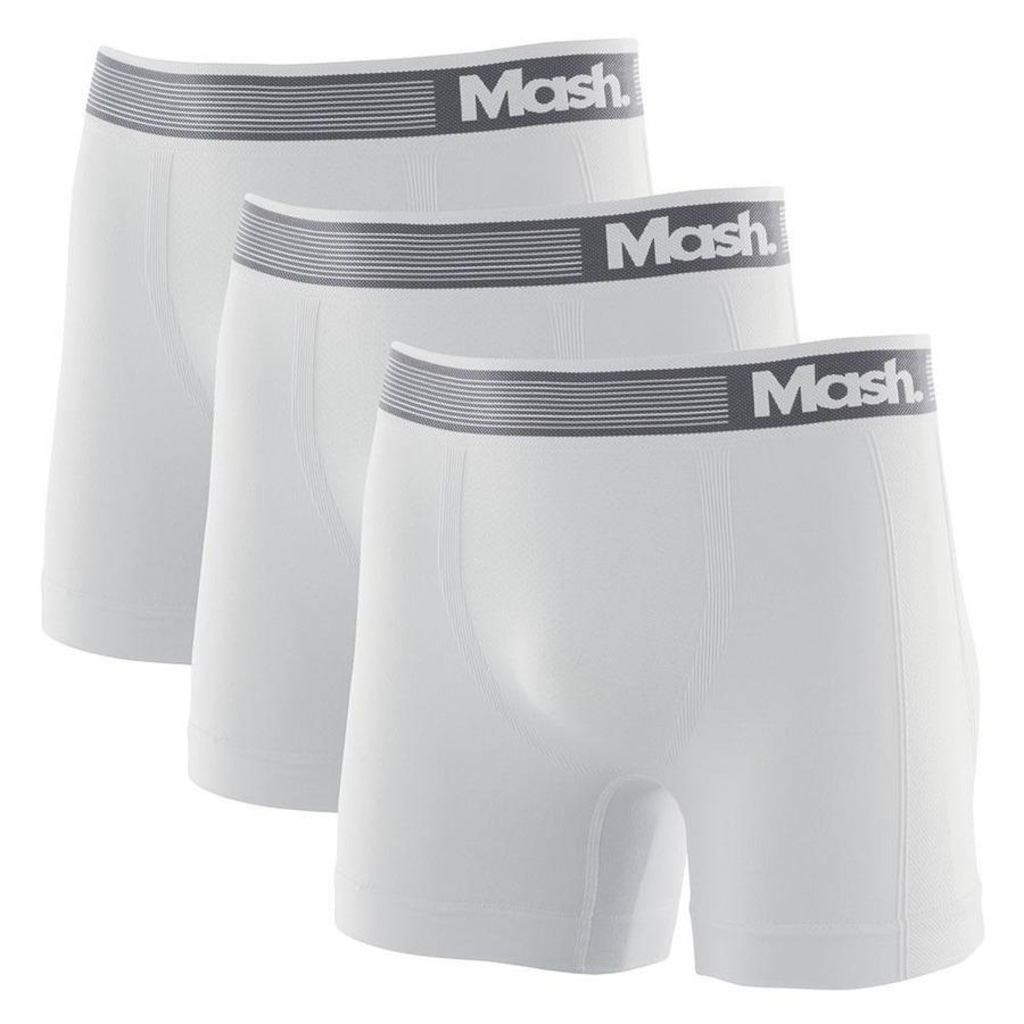 Kit Cuecas Boxer Mash Microfibra sem Costura 710.01 - Adulto - 3 unidades