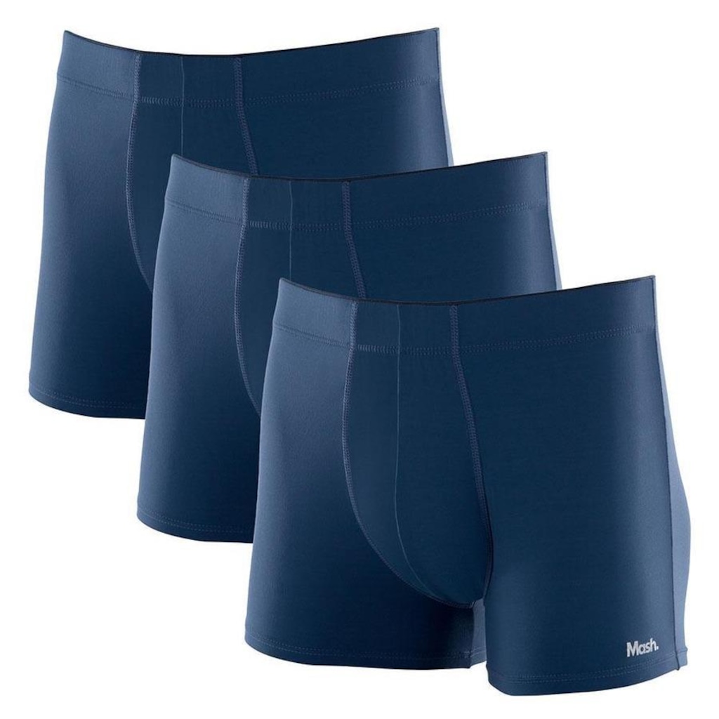 Kit de Cueca Boxer Mash Microfibra - 3 unidades - Adulto