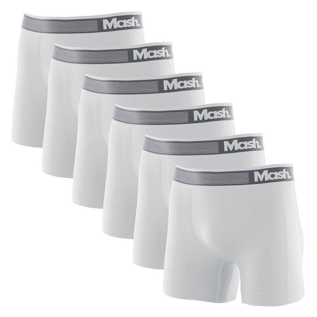 Imagem 3 do produto Kit Cuecas Boxer Mash Microfibra sem Costura 710.01 - Adulto - 6 unidades