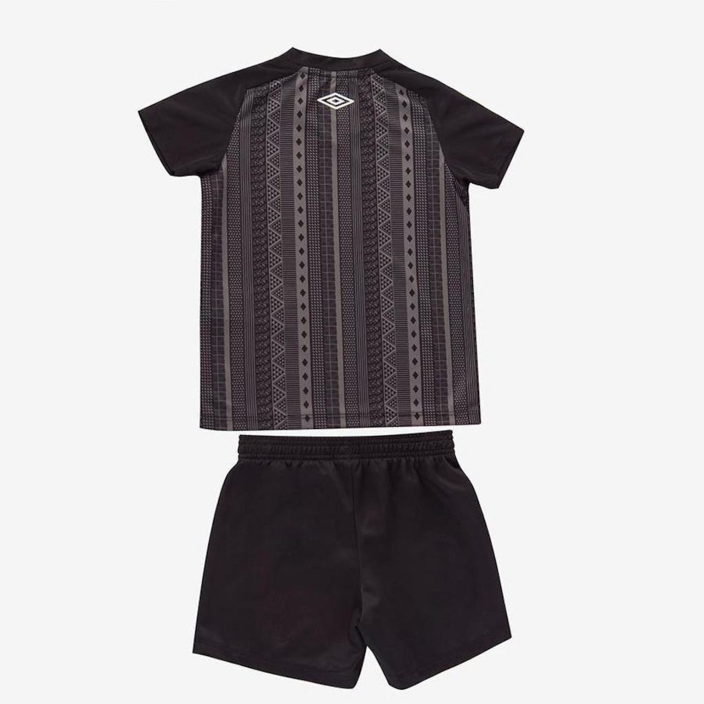 Imagem 2 do produto Kit Uniforme do Santos III 2022 Oficial Umbro - Infantil