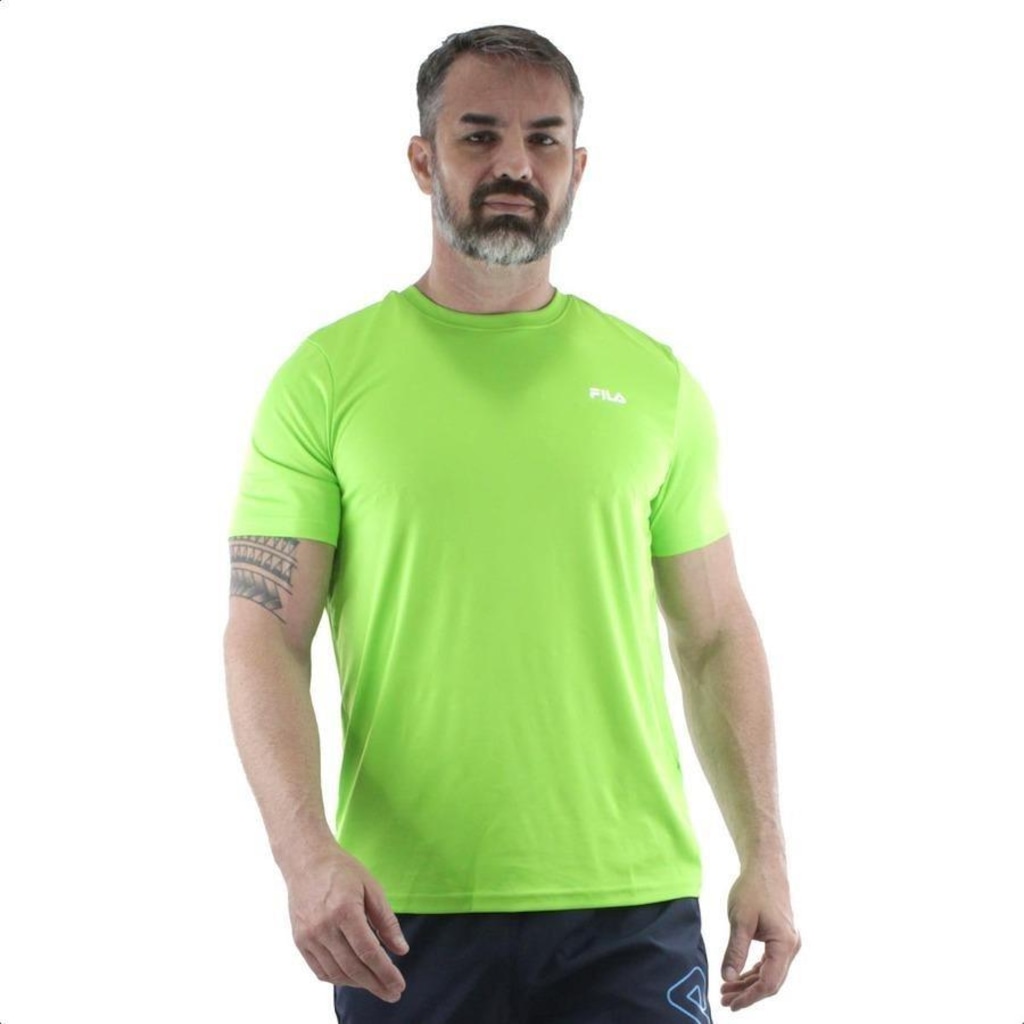 Camiseta Fila Basic Sports Polygin - Masculina - Foto 1