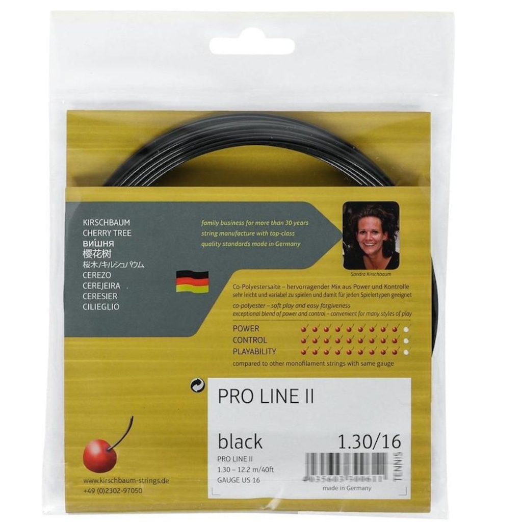 Imagem 3 do produto Corda para Raquete de Tênis Kirschbaum Pro Line 2 16L 1.30mm Set Individual