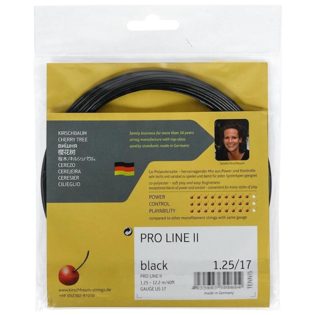 Imagem 3 do produto Corda para Raquete de Tênis Kirschbaum Pro Line 2 17L 1.25mm Set Individual