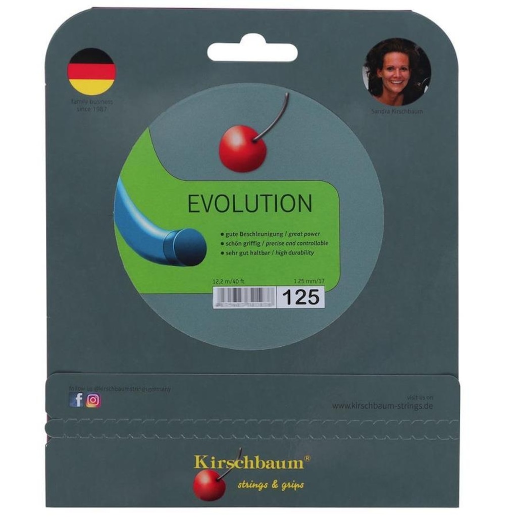 Imagem 3 do produto Corda para Raquete de Tênis Kirschbaum Pro Line Evolution 17L 1.25mm Set Individual
