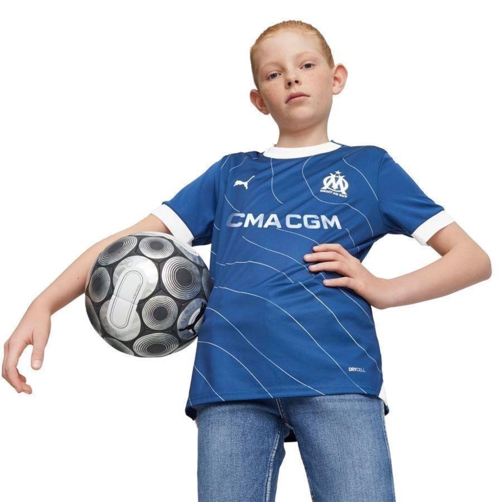 Imagem 3 do produto Camisa Olympique de Marseille 23/24 Away Puma - Infantil