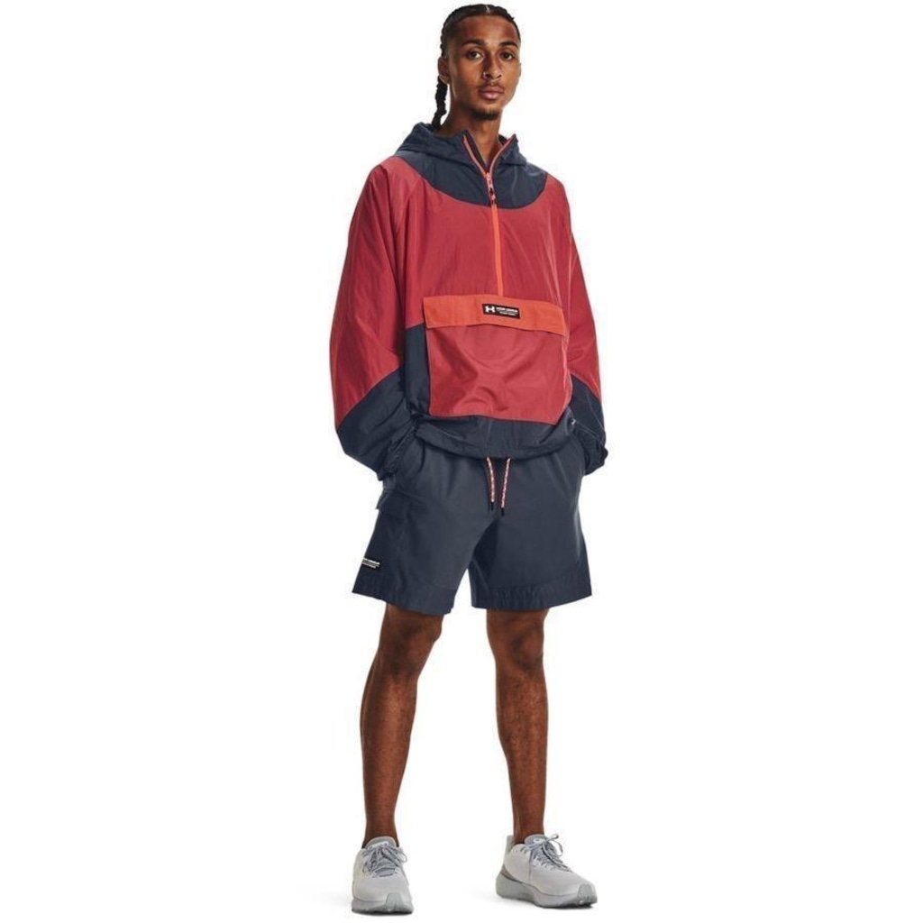 Imagem 2 do produto Jaqueta com Capuz Under Armour Rush Woven 1/2 Zip Anorak - Masculina