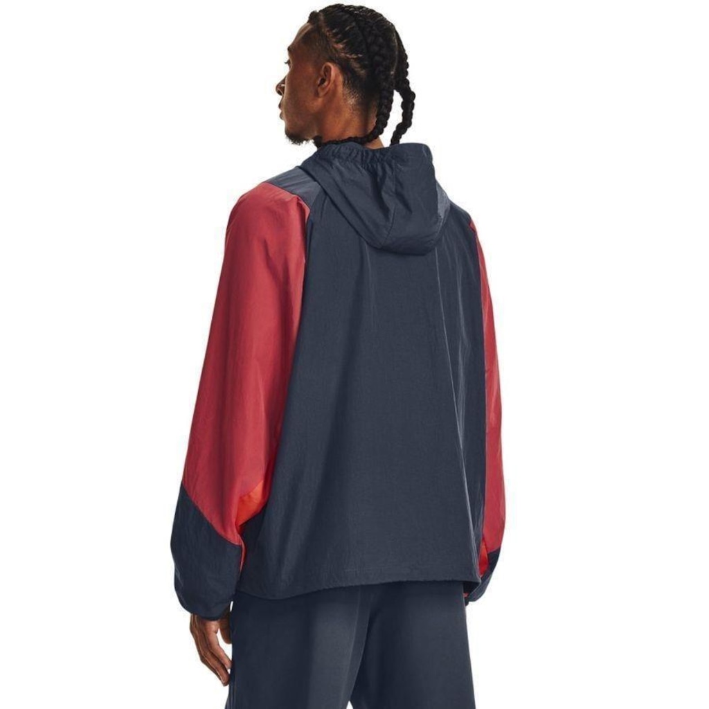 Imagem 3 do produto Jaqueta com Capuz Under Armour Rush Woven 1/2 Zip Anorak - Masculina