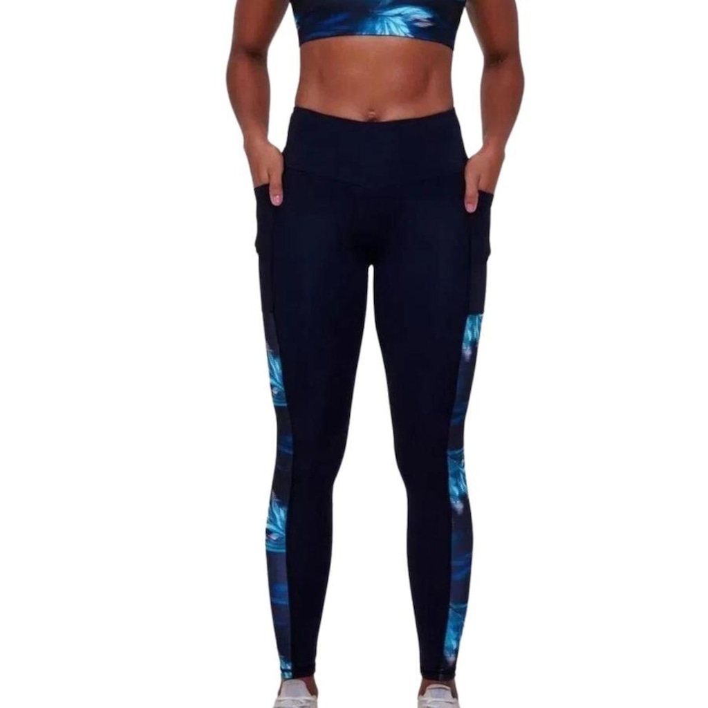 Calça Legging Authen Signature Vital Estampa Synthetic - Feminina