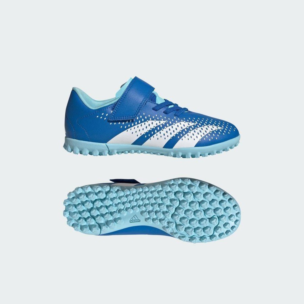 Chuteira Society adidas Predator Accuracy.4 Tira Aderente - Infantil - Foto 4