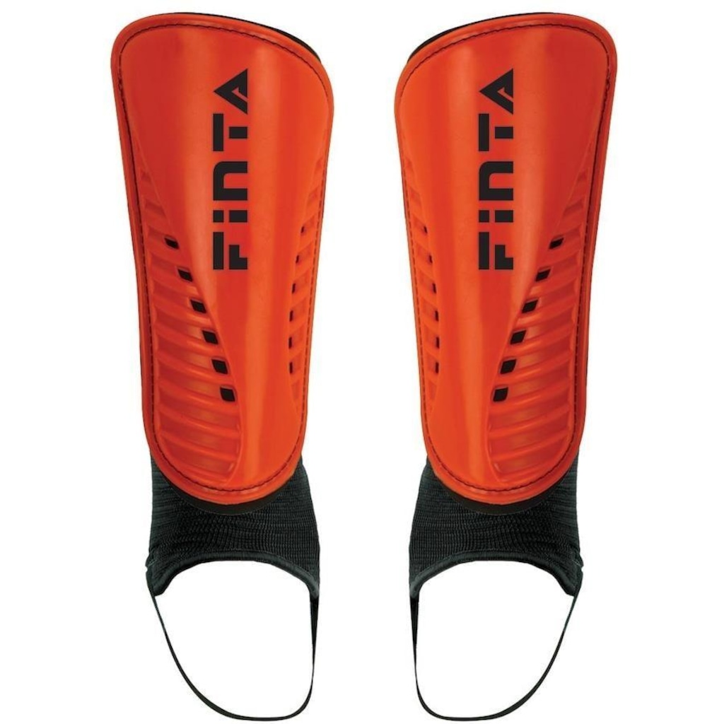 Caneleira de Futebol Finta Fúria com Tornozeleira - Adulto