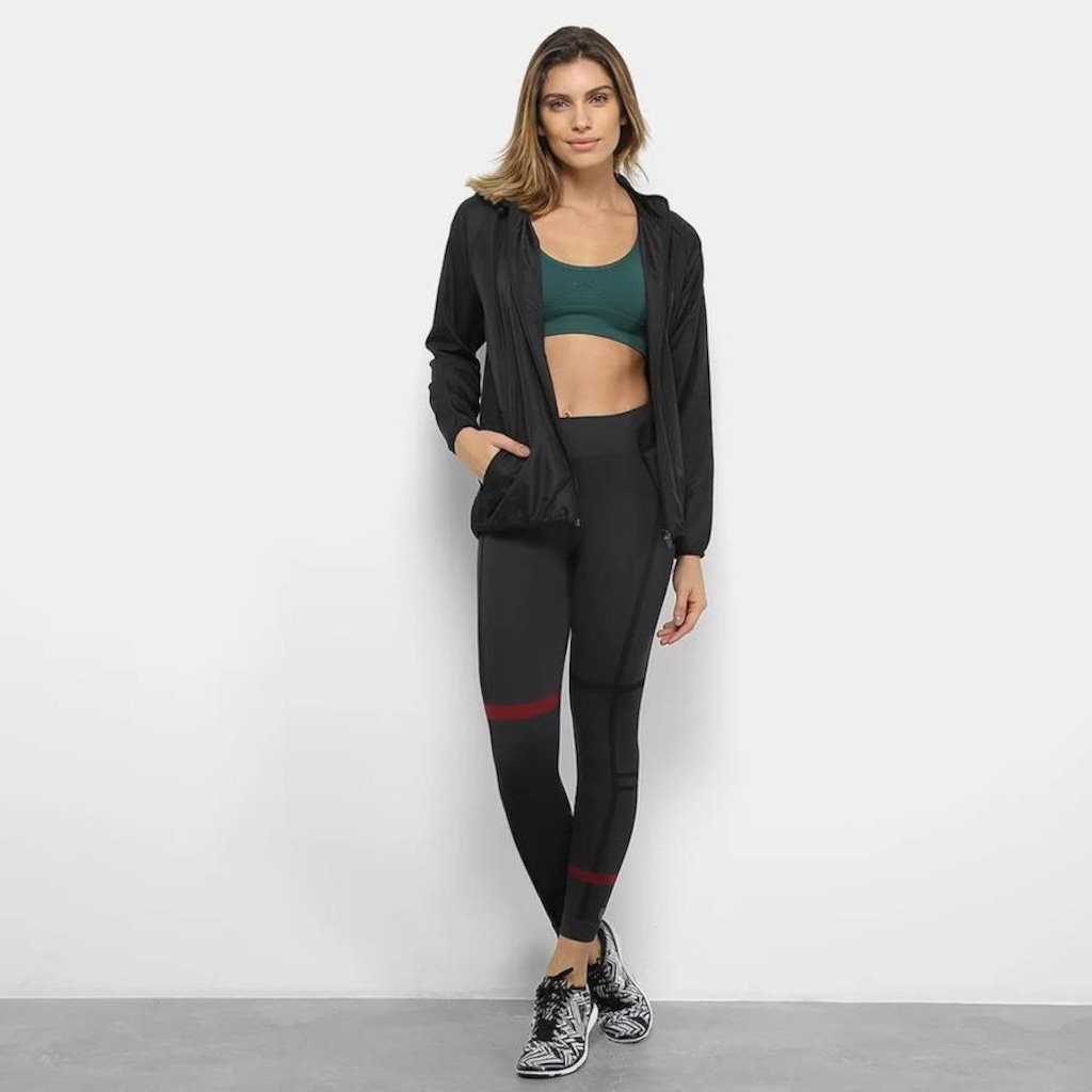 Imagem 2 do produto Jaqueta com Capuz Lupo Windbreak Quebra Vento - Feminina