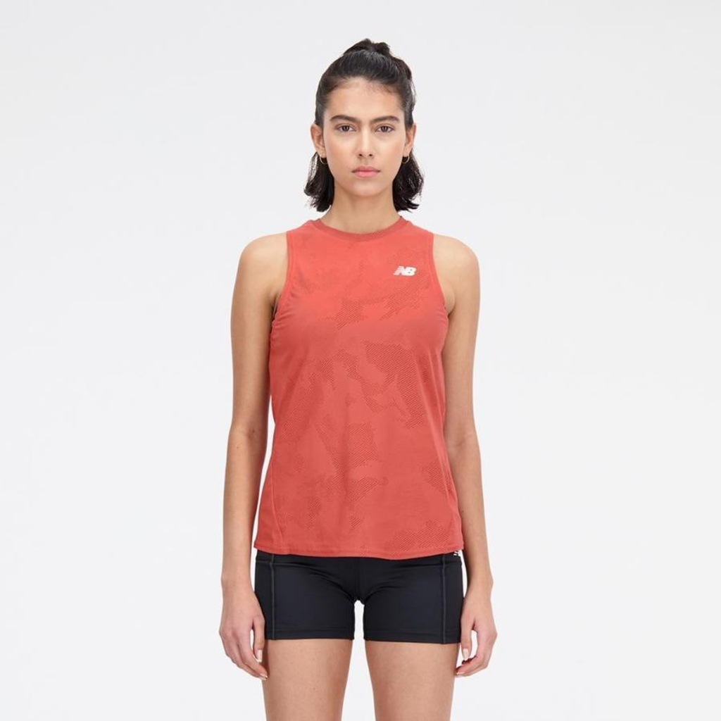 Camiseta Regata New Balance Q Speed Jacquard - Feminina - Foto 2