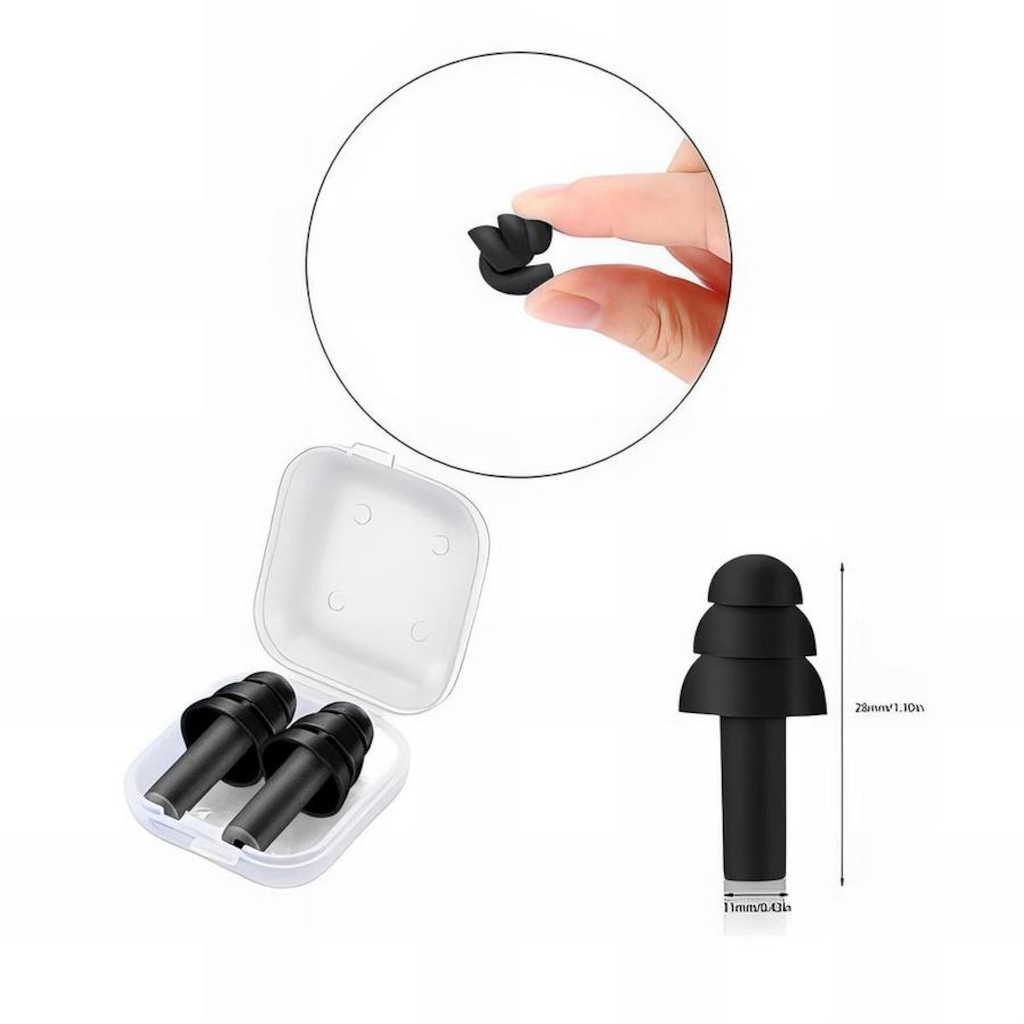 Imagem 5 do produto Kit Máscara de Natação Gold Sports Silicone Confort Hd - Touca Pu e Protetor Nasal e Ouvido - Adulto