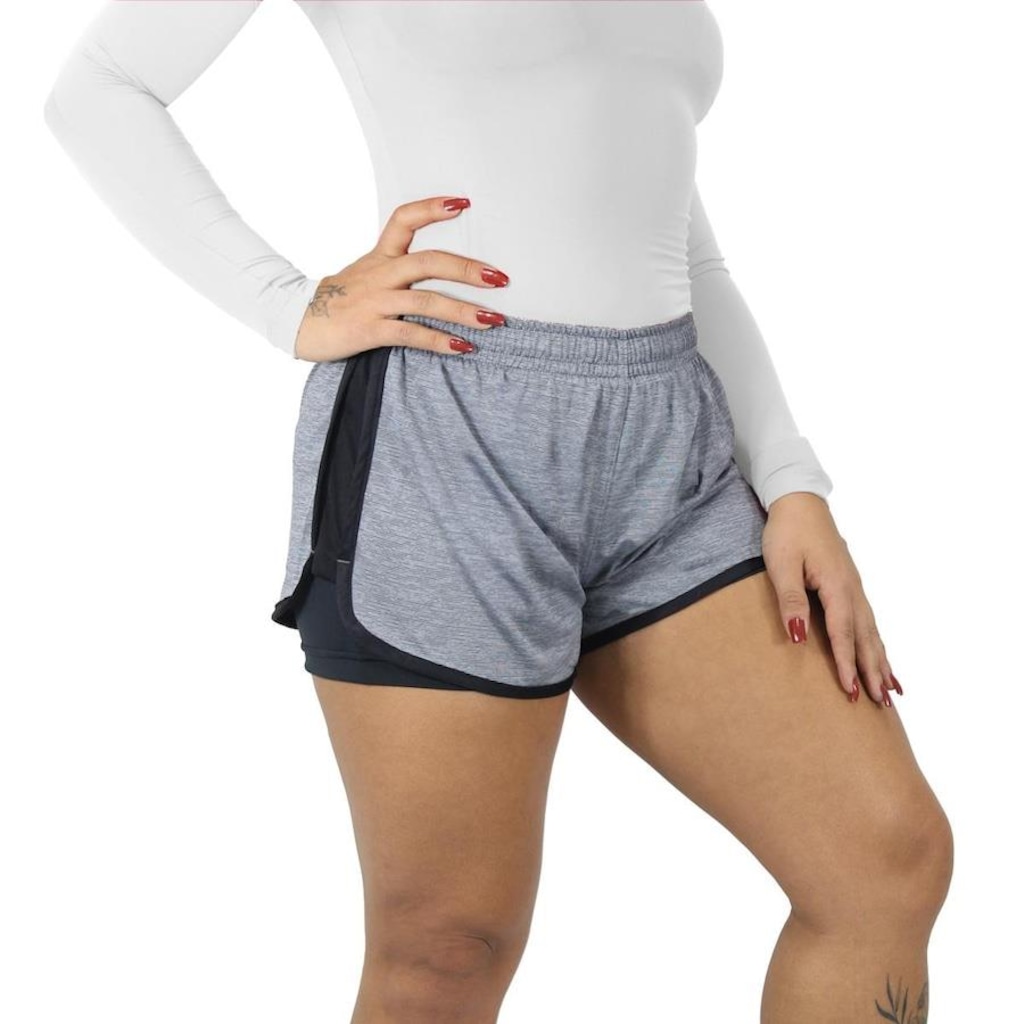 Shorts Finta Run Daisy com Forro - Feminino