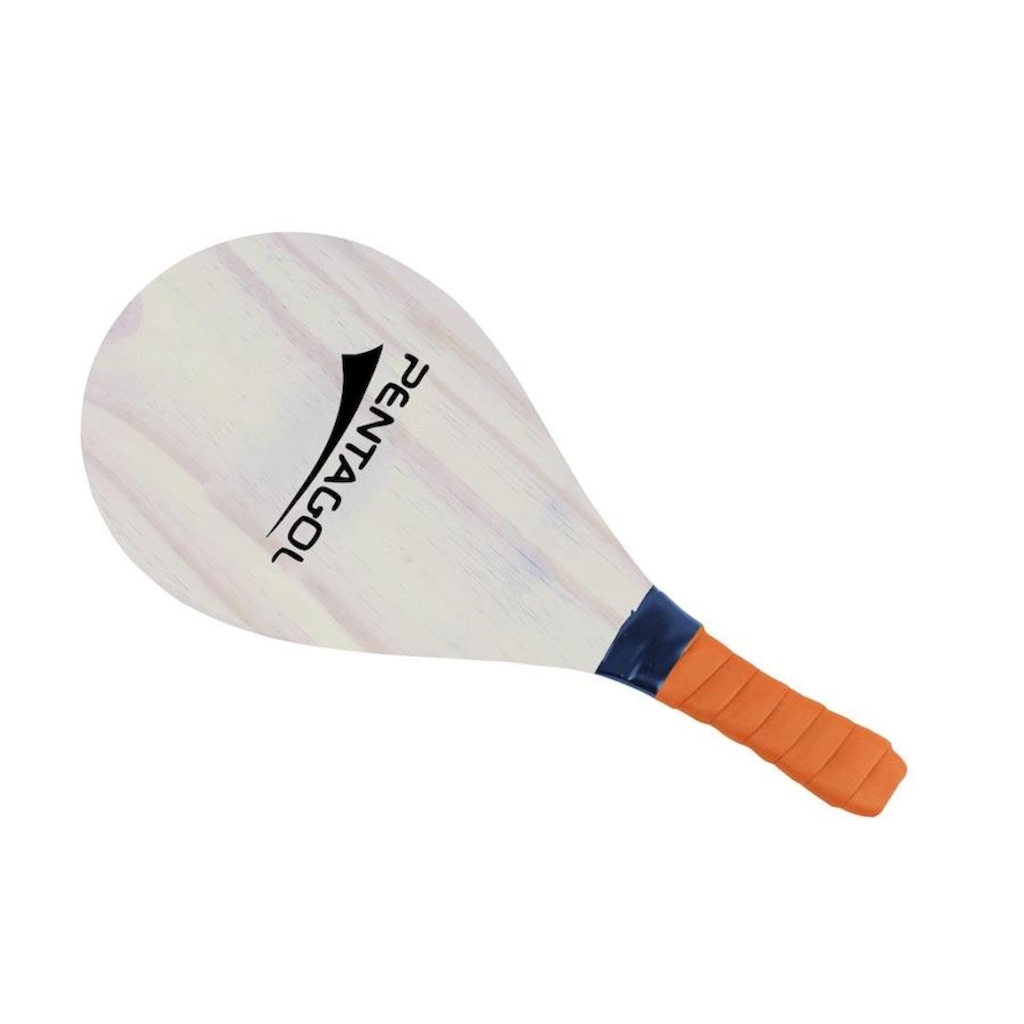 Imagem 2 do produto Kit de Frescobol Pentagol Pinus Cru com 2 Raquetes e 1 Bola