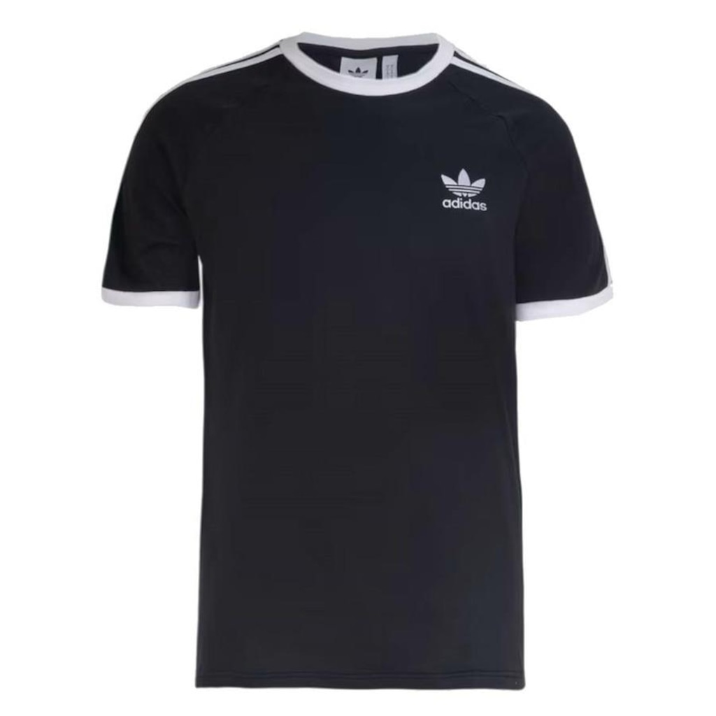 Camiseta adidas 3 Striples Black - Masculina - Foto 1