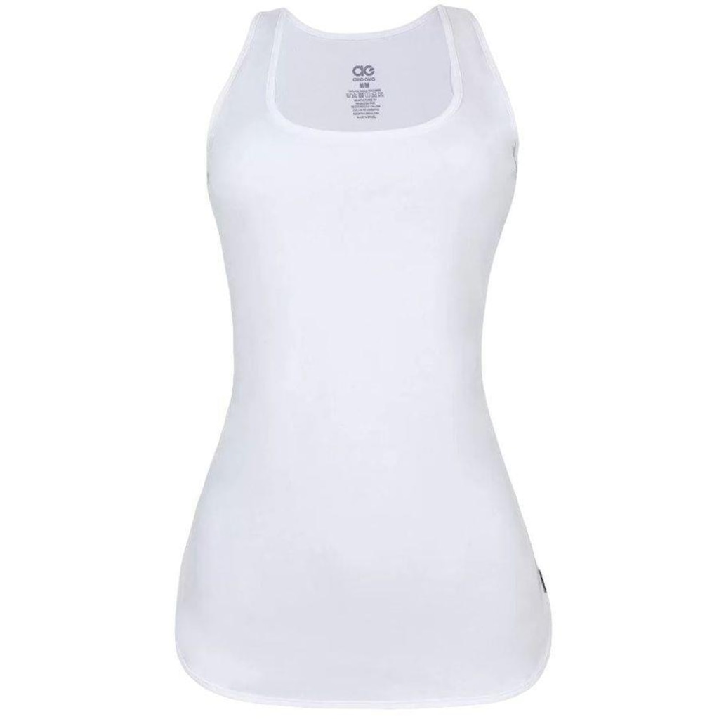 Camiseta Regata Alto Giro Skin Fit Alongada - Feminina