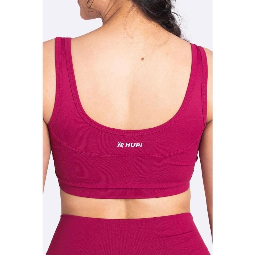 Imagem 2 do produto Top Fitness com Bojo Hupi Diversit Cereja - Feminino