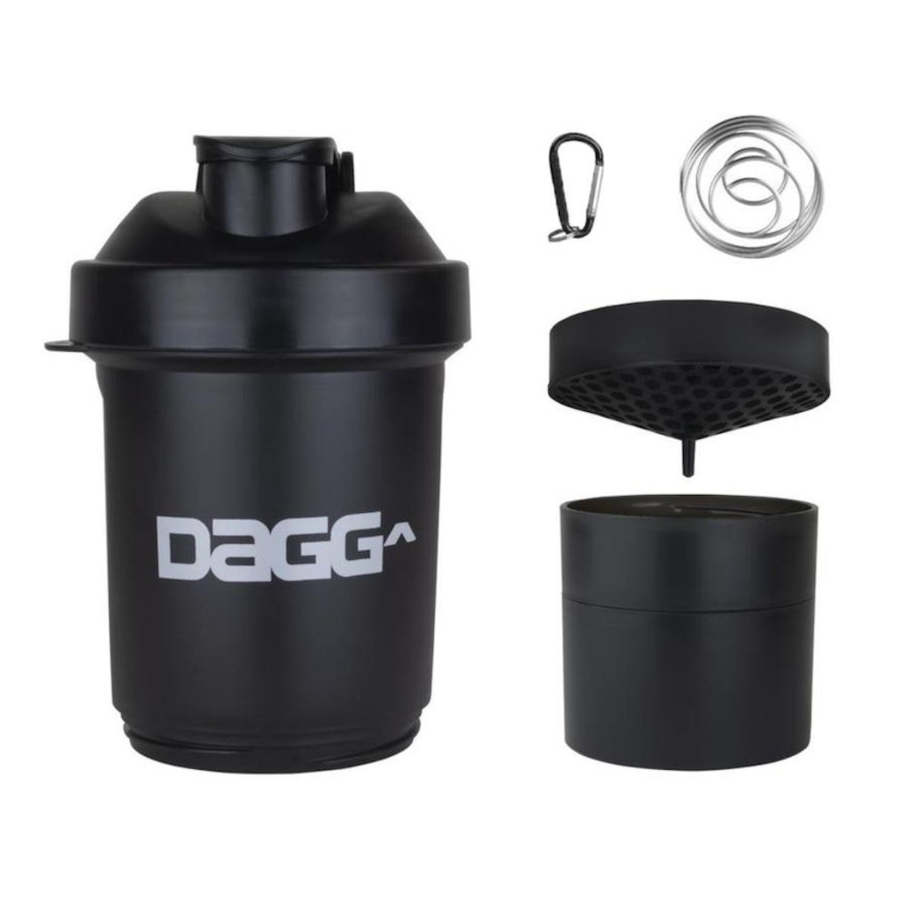 Coqueteleira Dagg Shakeira 3 Divisórias - 500 ml - Foto 1