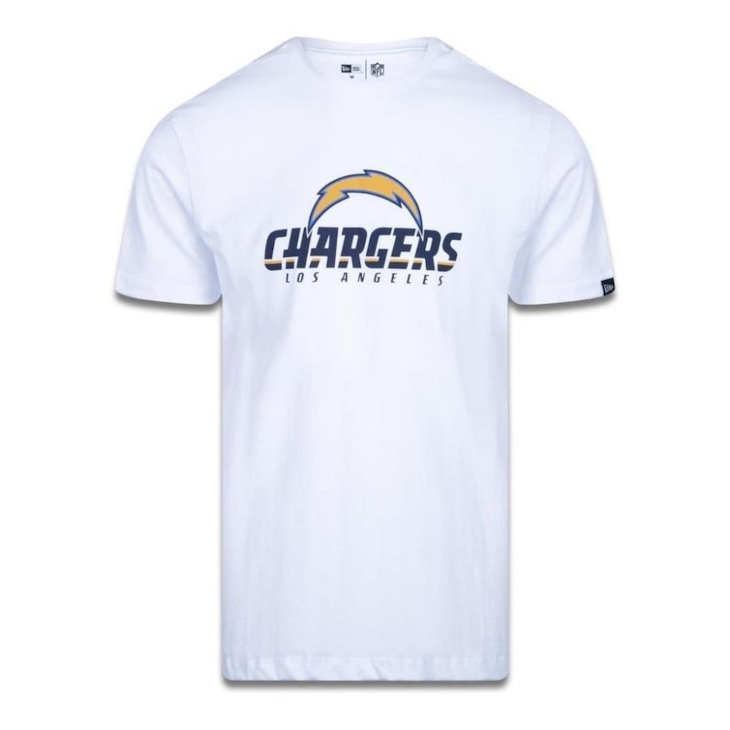 Camiseta New Era Los Angeles Chargers Logo Time NFL - Masculina