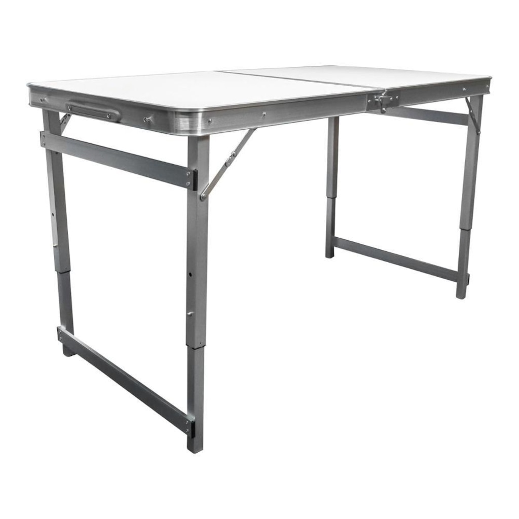 Mesa Dobrável Pelegrin Pel-0210B em Metal Vira Maleta