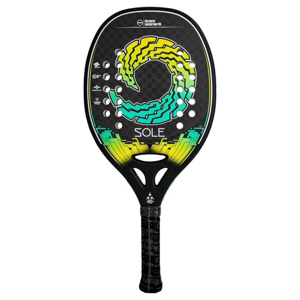 Raquete de Beach Tennis Compass Sole 12K