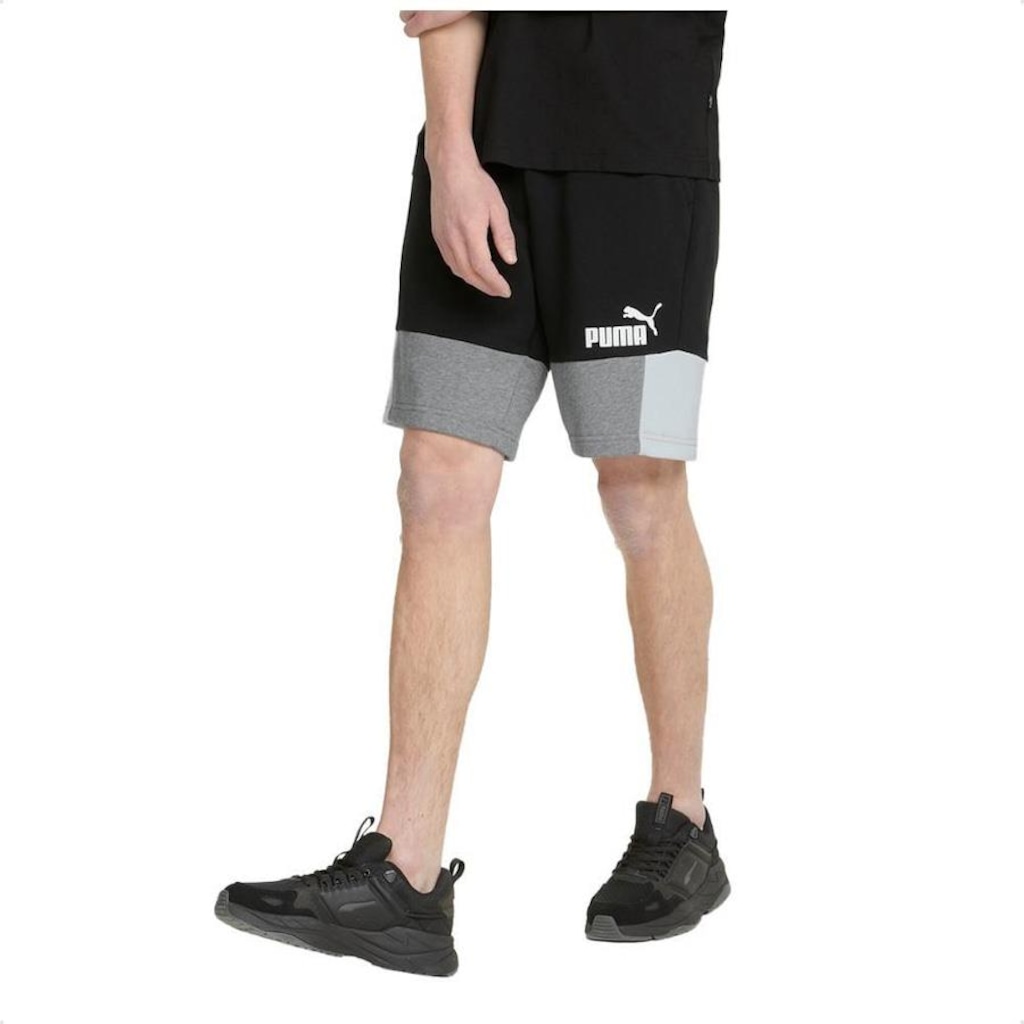 Bermuda de Moletom Puma Block Shorts 10 - Masculina - Foto 1
