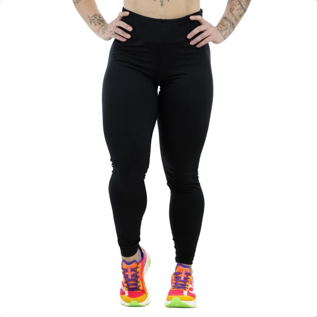 Calça Legging Fila Flat Life Ii Preta - - Feminina