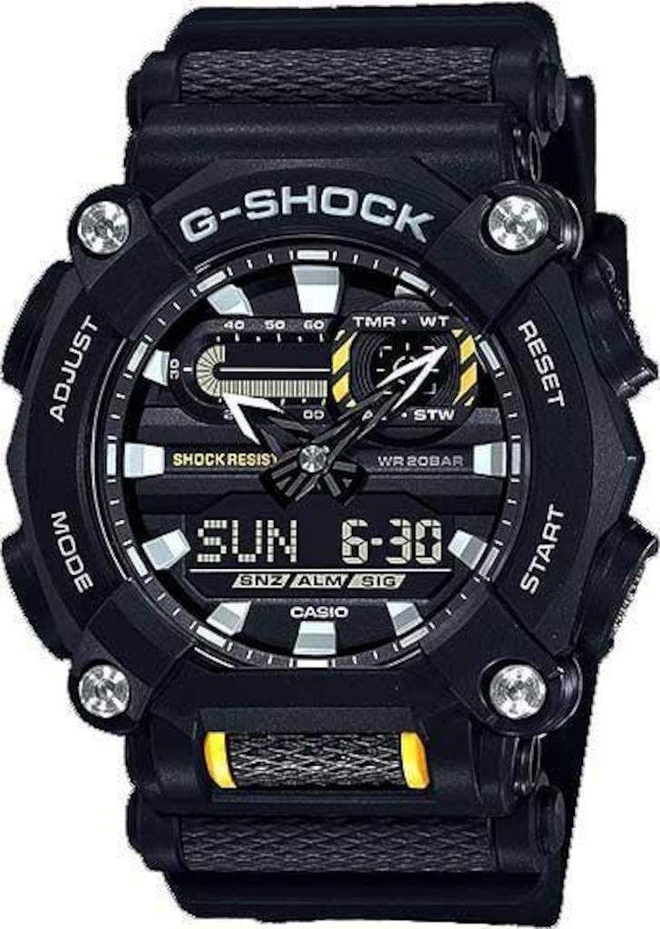 Relógio Analógico Casio G-Shock Ga-900-1Adr Heavy Dut Decagonal - Masculino