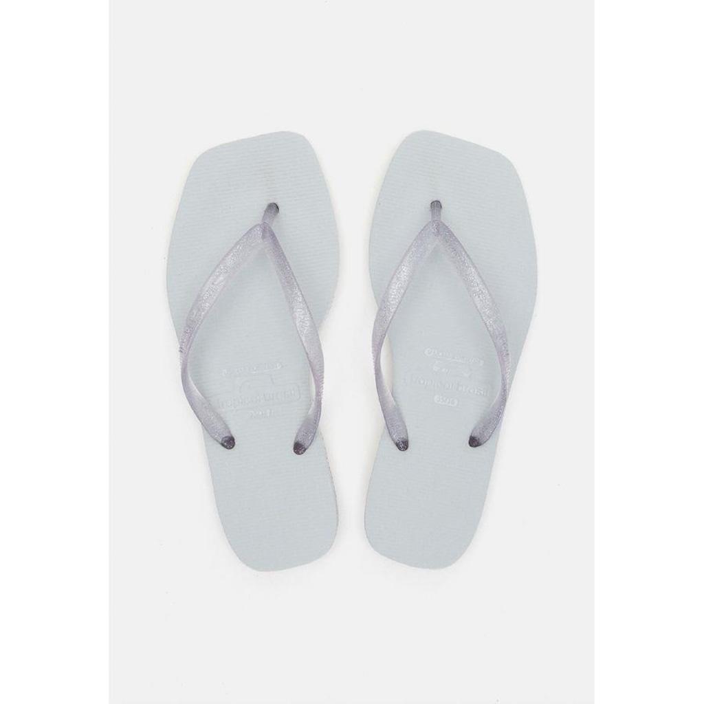Chinelo Tropical Brasil Cristal Off com Glitter - Feminino