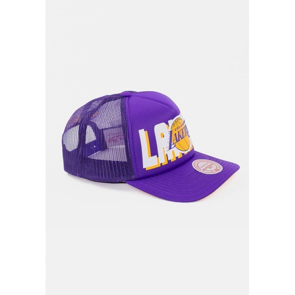 Imagem 3 do produto Boné Aba Reta Mitchell & Ness Los Angeles Lakers - Snapback - Adulto
