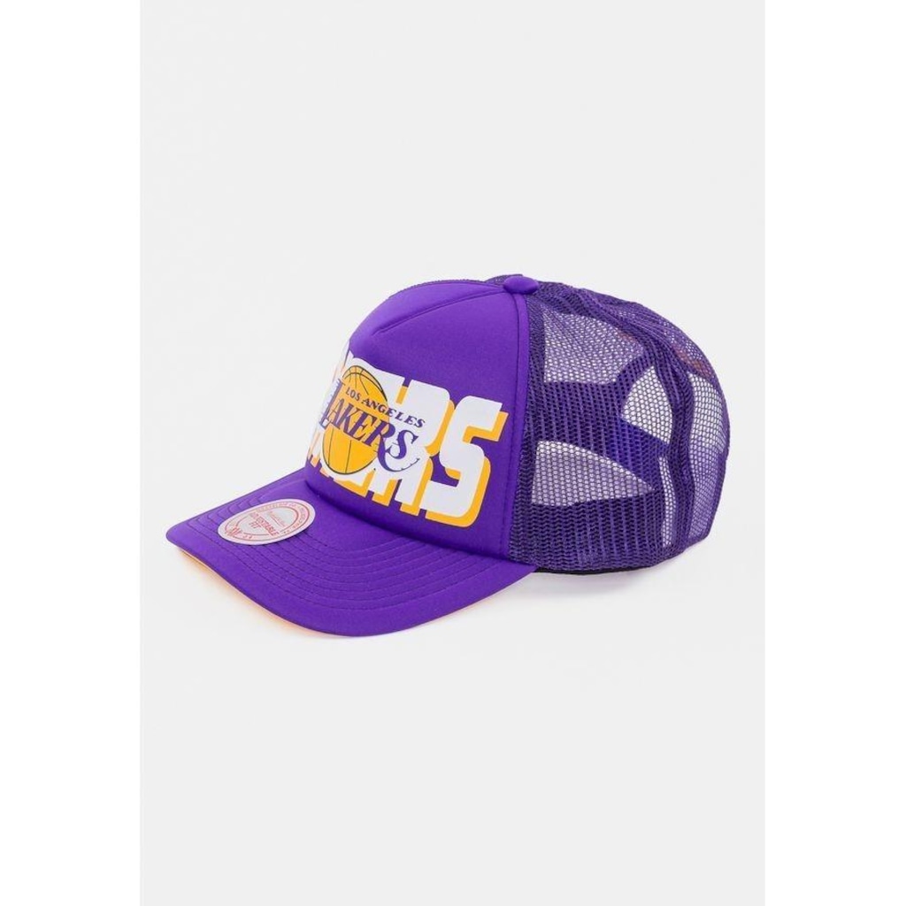 Imagem 4 do produto Boné Aba Reta Mitchell & Ness Los Angeles Lakers - Snapback - Adulto