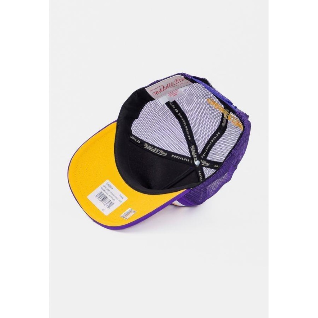 Imagem 5 do produto Boné Aba Reta Mitchell & Ness Los Angeles Lakers - Snapback - Adulto