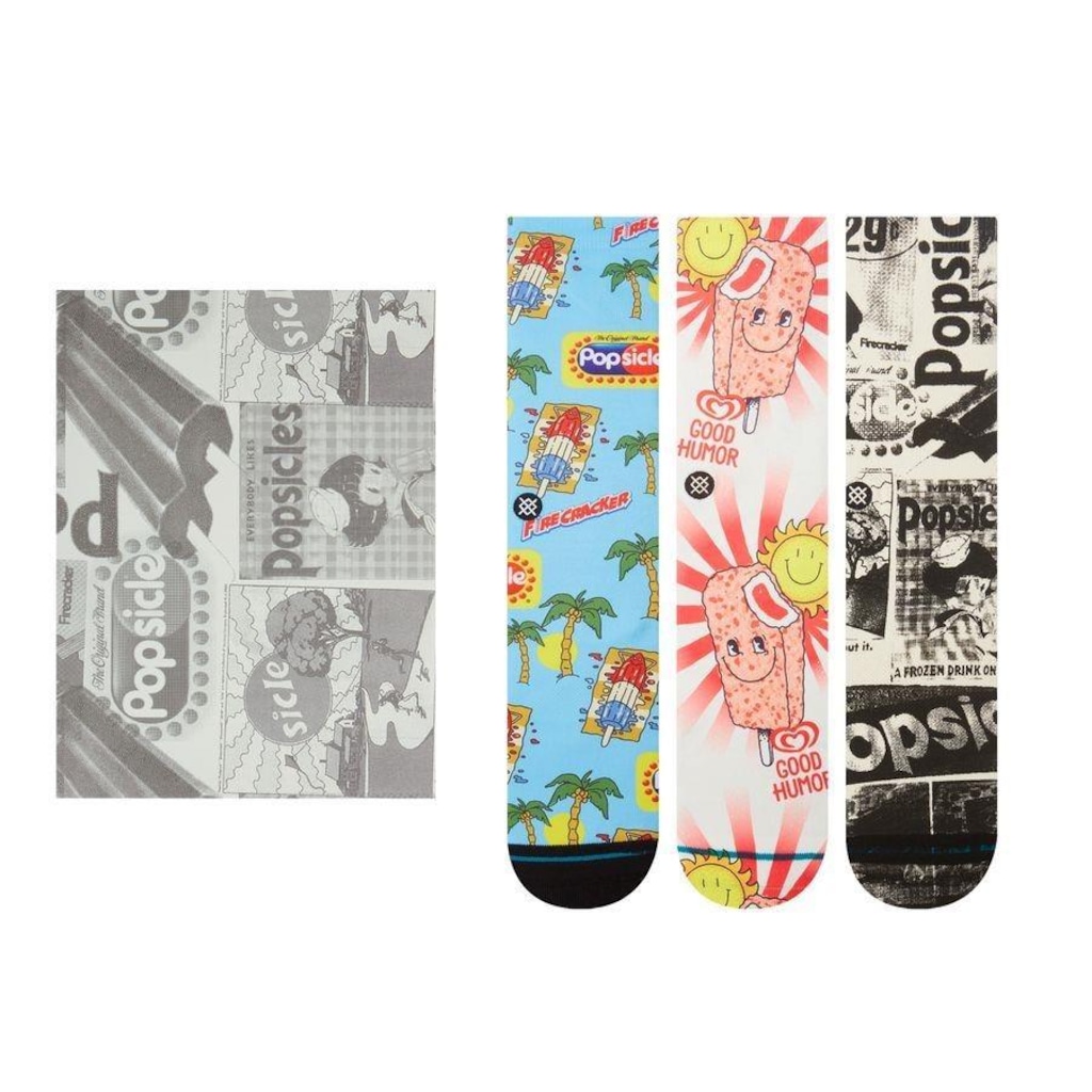 Meia Cano Alto Stance Collab Good Humor Box Set Multicolorida - Adulto