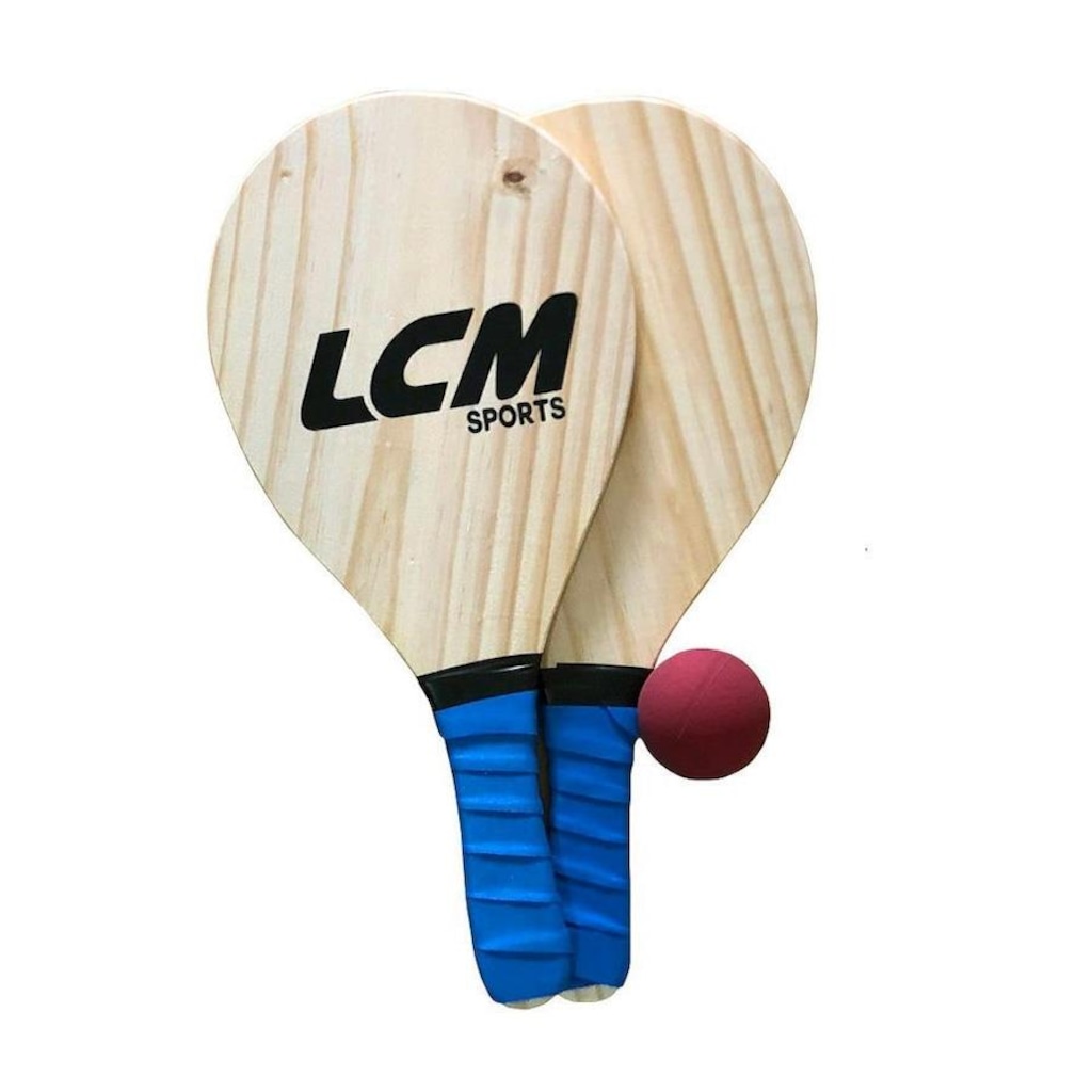 Imagem 2 do produto Kit Frescobol Lcm: 2x Raquetes + Bola