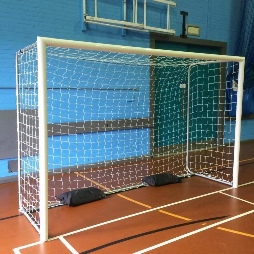 Imagem 2 do produto Rede para Trave Gismar Redes Futsal Fio 4 Caixote Nylon Futebol de Salão - Par