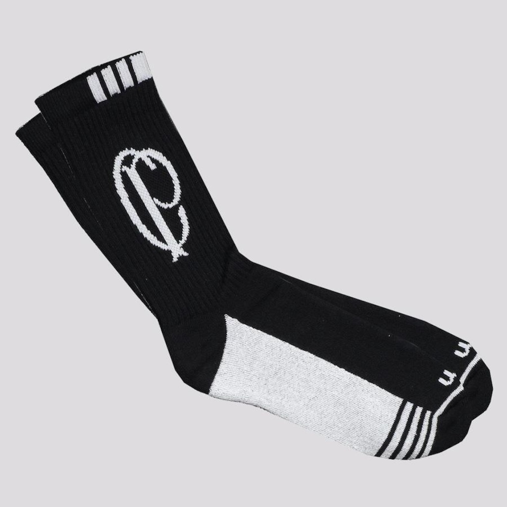 Meias do Corinthians Rikam Cano Alto Escudo - 38 a 43 - Masculina - Foto 1