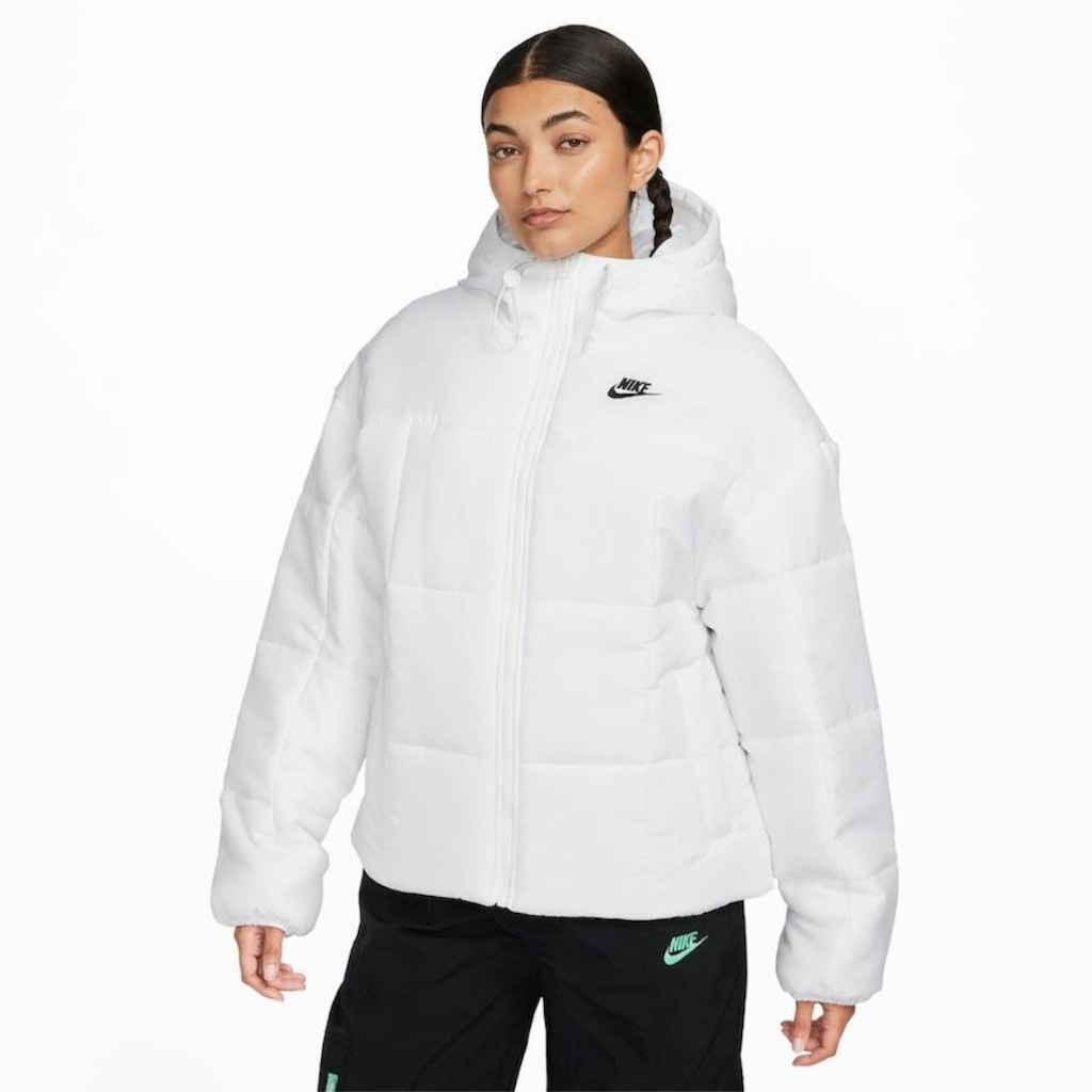 Jaqueta com Capuz Nike Sportswear Classic Puffer - Feminina - Foto 1