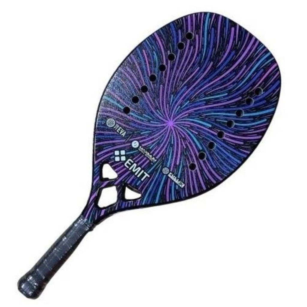 Raquete de Beach Tennis Emit Sports Thunder Carbon 3K - Foto 1
