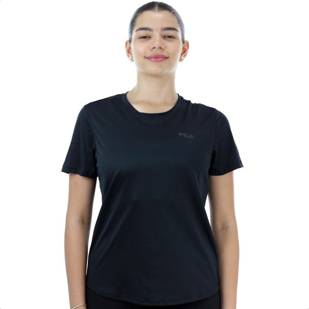 Camiseta Fila Basic Sports Polygin Preta - Feminina | Centauro