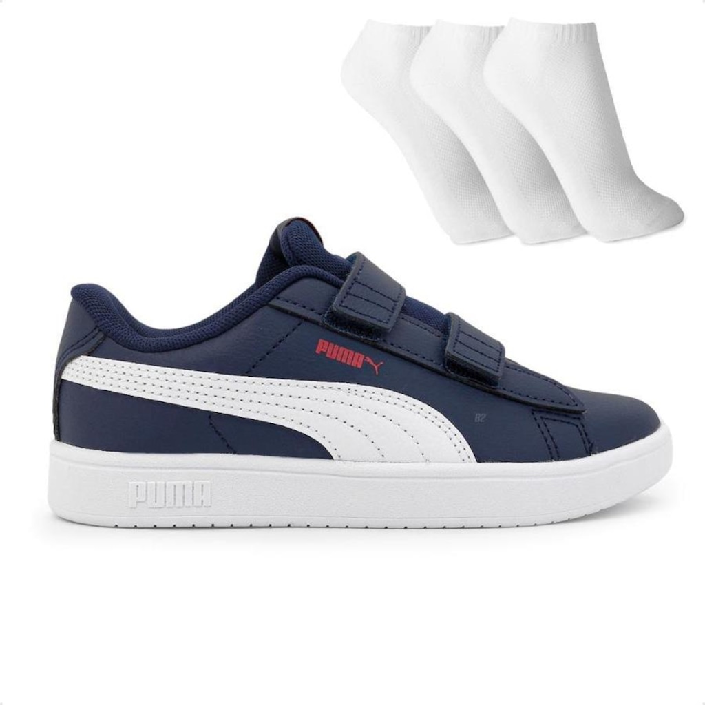 Tênis Puma Rickie Classic V Ps + Meia - Infantil