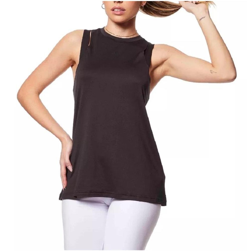 Camiseta Regata adidas Tr-Es 3Bar Tk - Feminina