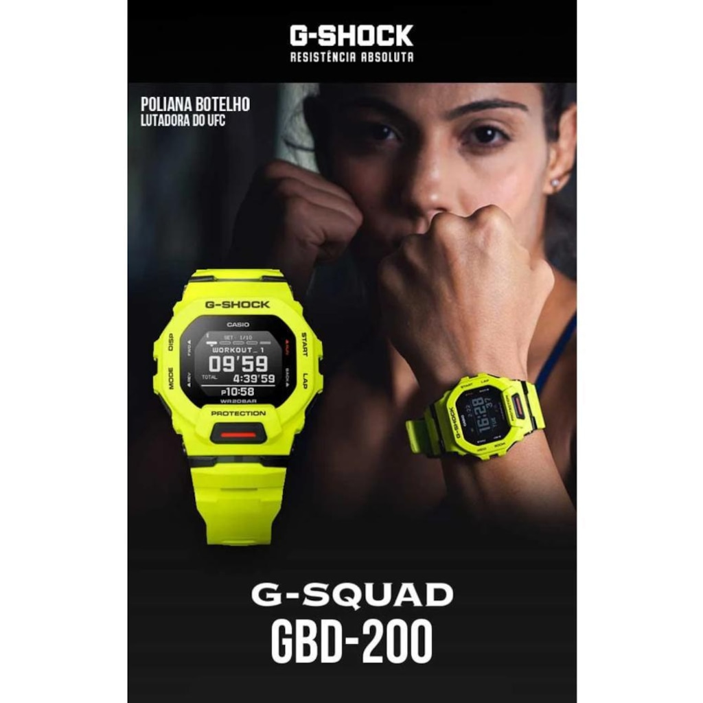 Imagem 3 do produto Relógio Casio G-Shock G-Squad Sports Gbd-200Uu-1Dr - Unissex