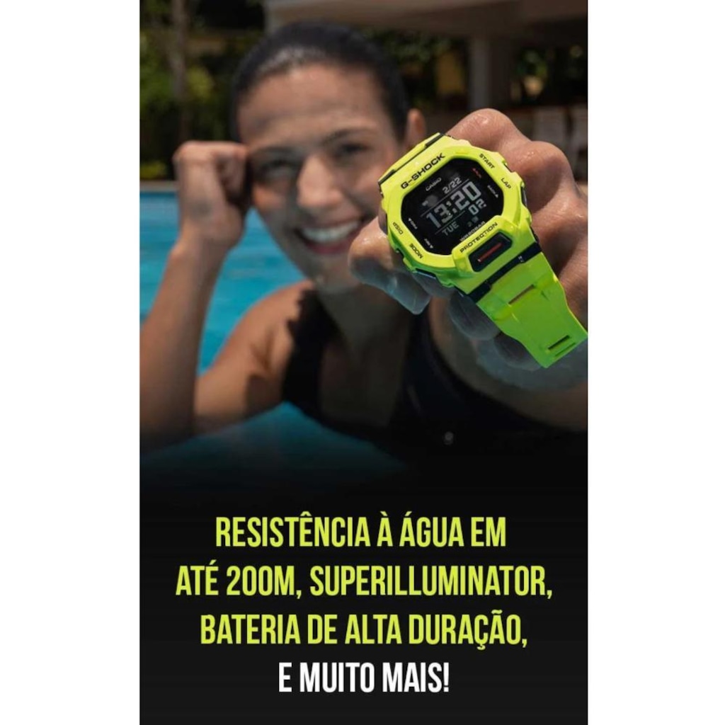 Imagem 5 do produto Relógio Casio G-Shock G-Squad Sports Gbd-200Uu-1Dr - Unissex