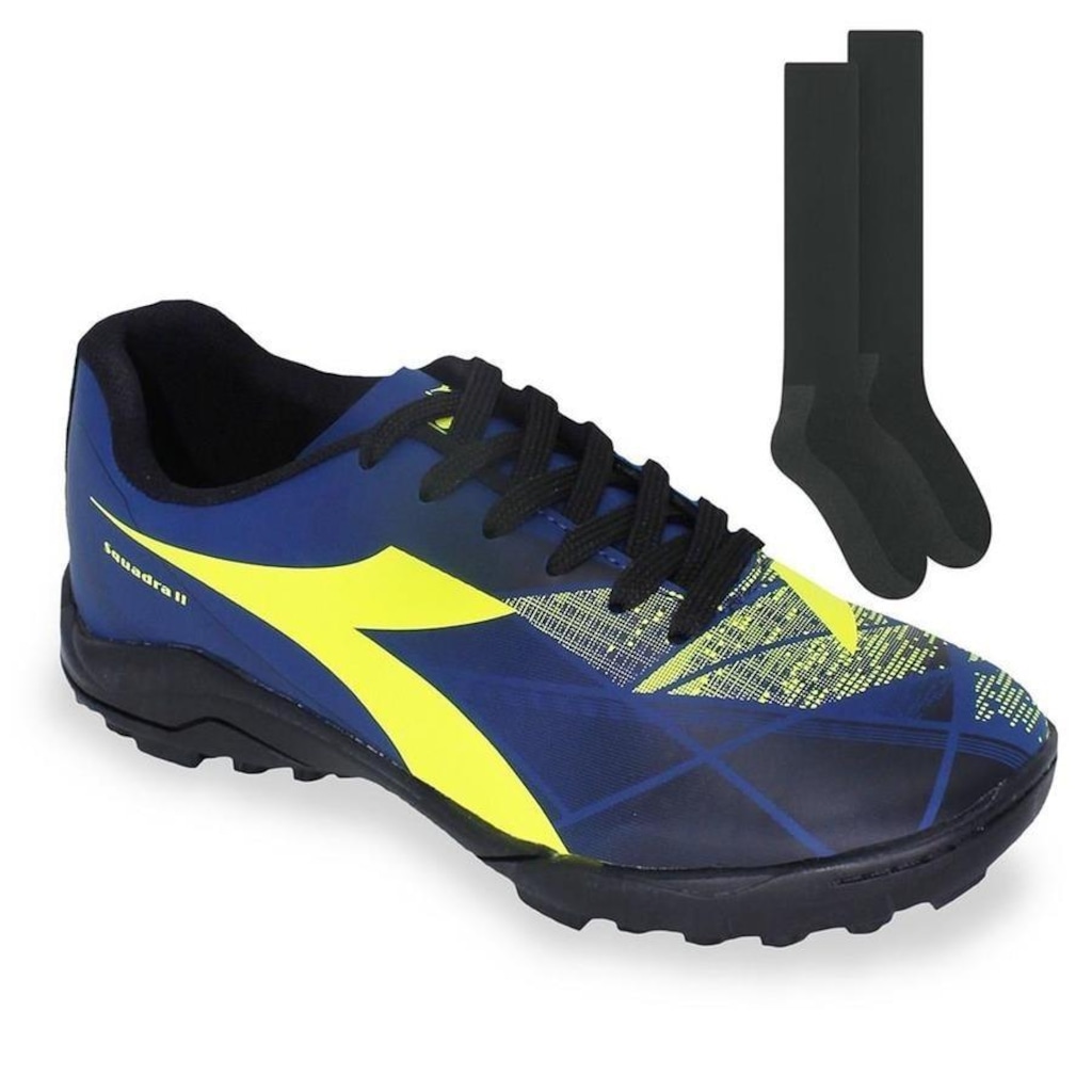 Imagem 1 do produto Chuteira Society Diadora Squadra Ii + Meião - Infantil