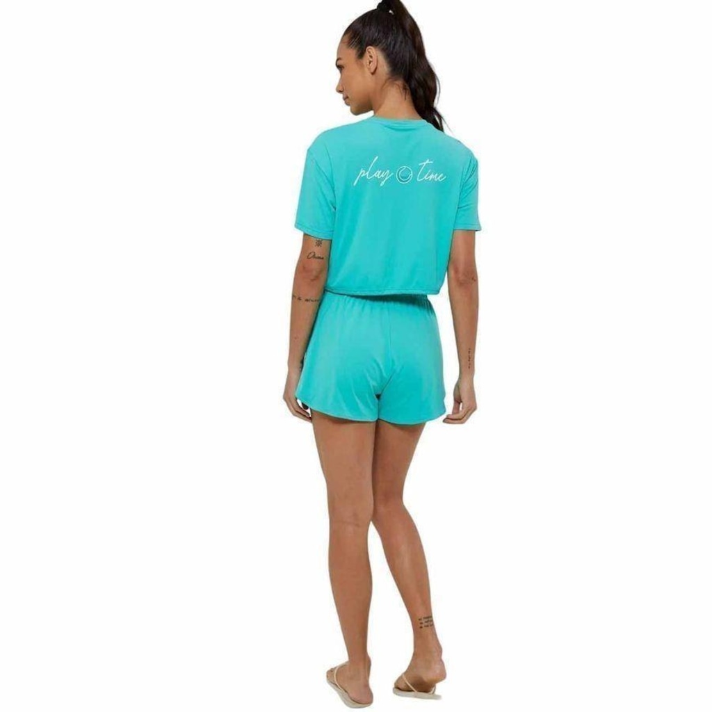 Imagem 2 do produto Camiseta Alto Giro Cropped Tn Ag Play Time - Feminina
